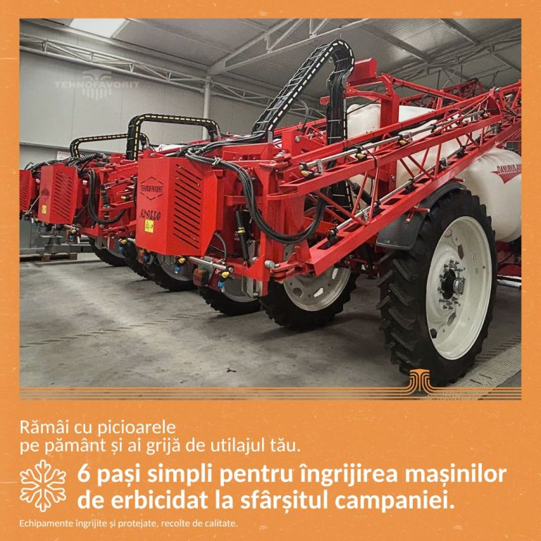 6 pași simpli pentru îngrijirea echipamentelor de erbicidat la sfârșitul campaniei!