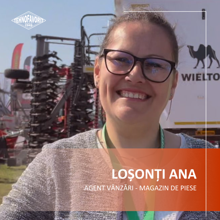 Sunt Ana Loșonți și lucrez la Tehnofavorit de 5 ani,iar în această perioadă am acumulat o vastă experiență în relațiile cu clienții și în vânzarea produselor