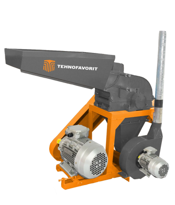 Moara cu ciocane universală - MCU 7,5  acționată la tractor prin cardan