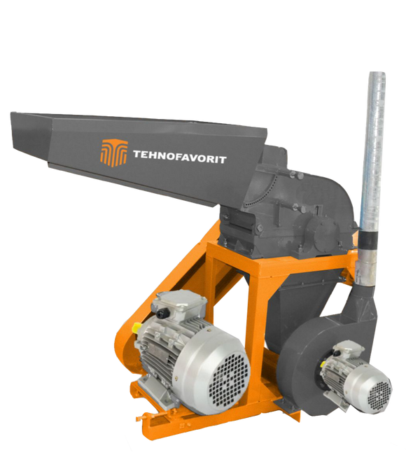 Moara cu ciocane universală - MCU 7,5  acționată la tractor prin cardan