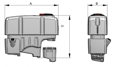 Bazin echipament de erbicidat purtat 800-1200 litri