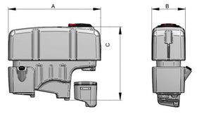 Bazin echipament de erbicidat purtat 800-1200 litri - 0