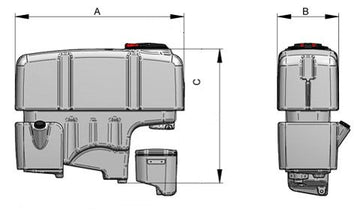 Bazin echipament de erbicidat purtat 800-1200 litri - 0