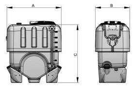 Bazin echipament de erbicidat purtat 300-600 litri - 0